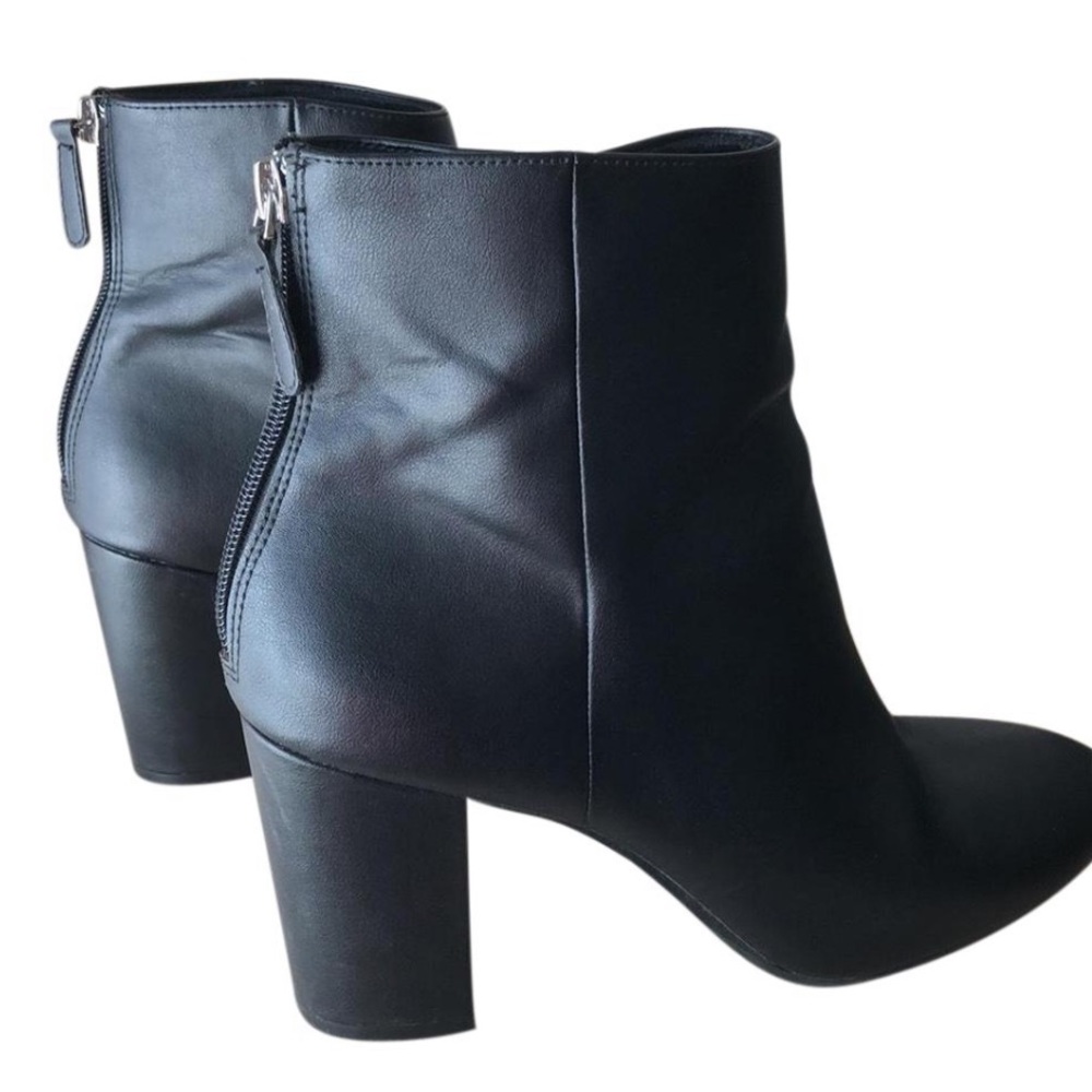 Block Heel Classic Black Booties